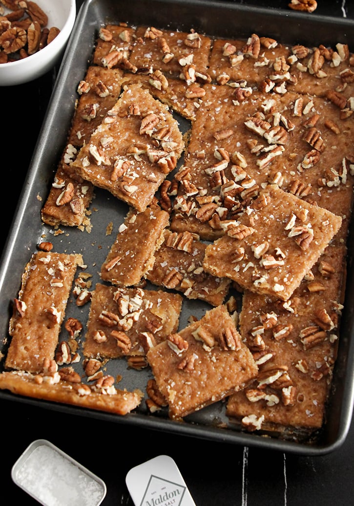 Quick Graham Cracker Praline Bars