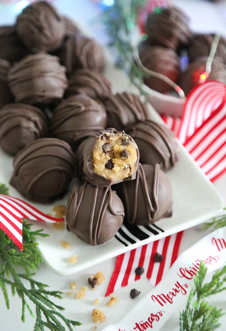Chocolate Chip Cookie Dough Truffles