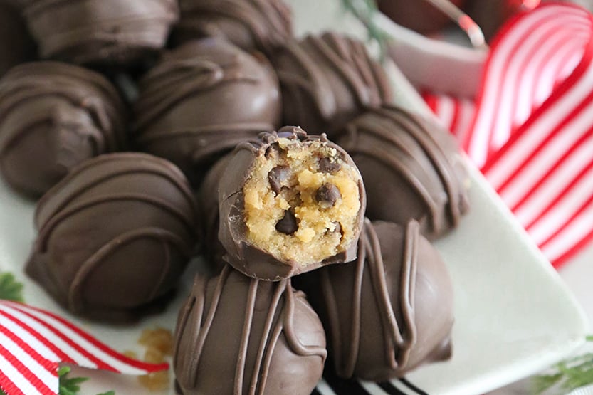 Chocolate Chip Cookie Dough Truffles