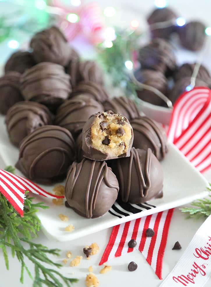 Chocolate Chip Cookie Dough Truffles