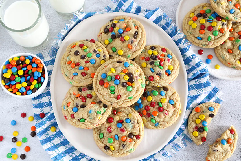 Soft M&M Cookies