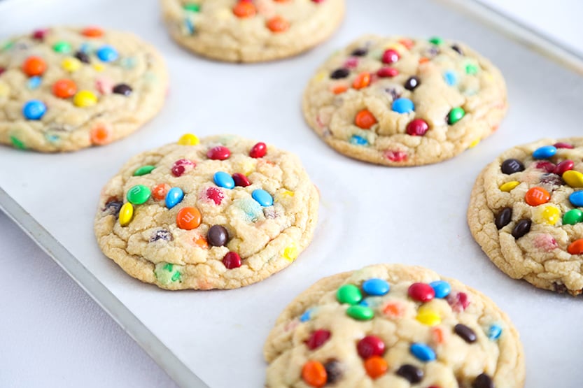 Soft M&M Cookies