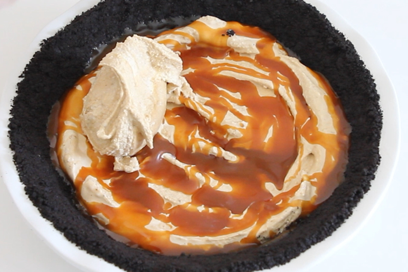 Frozen Caramel Macchiato Pie