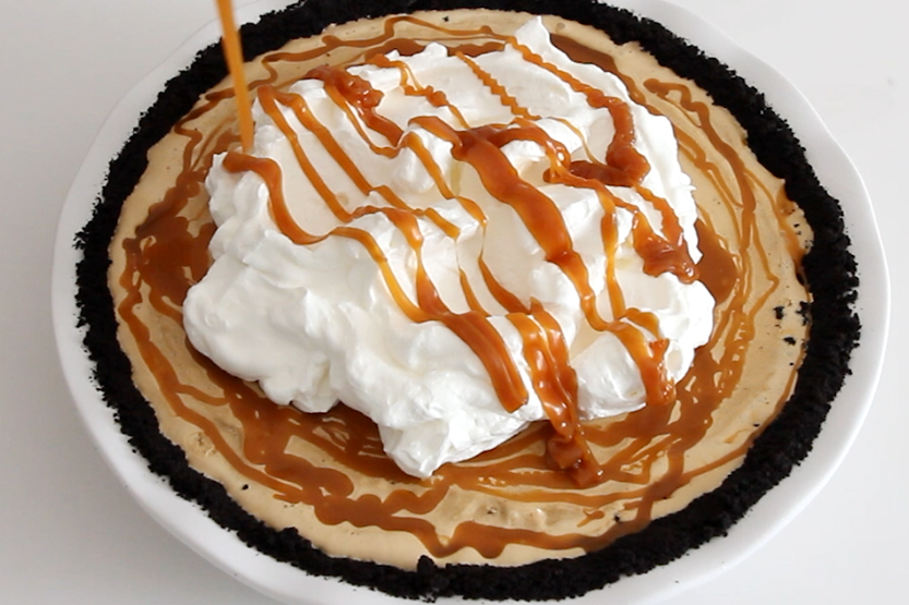 Frozen Caramel Macchiato Pie