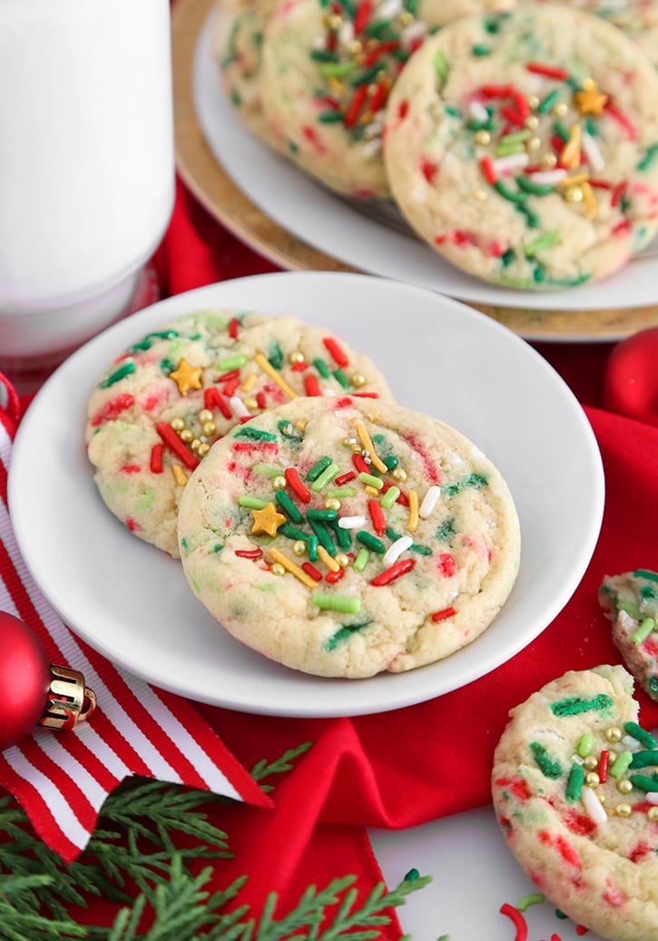 Christmas Sprinkle Cookies