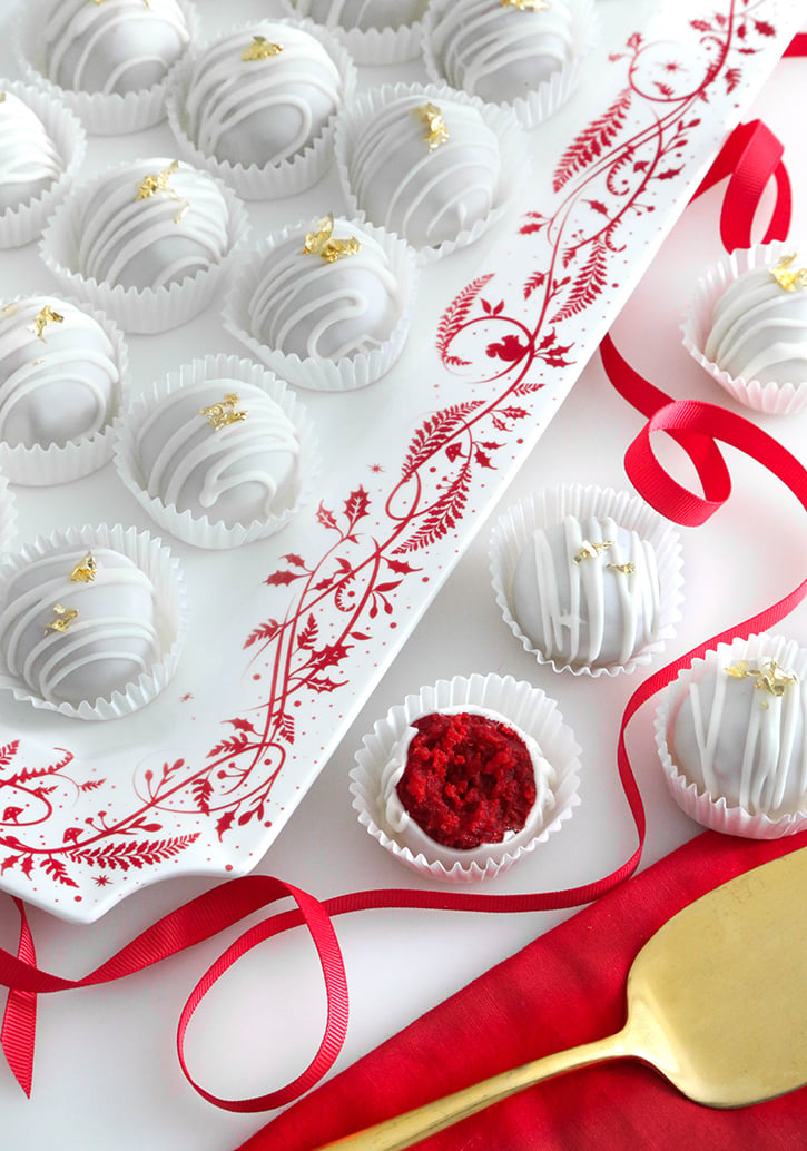 Red Velvet Cake Truffles