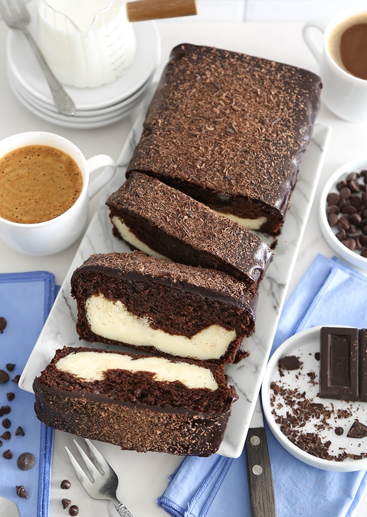 Cream Cheese Brownie Bread