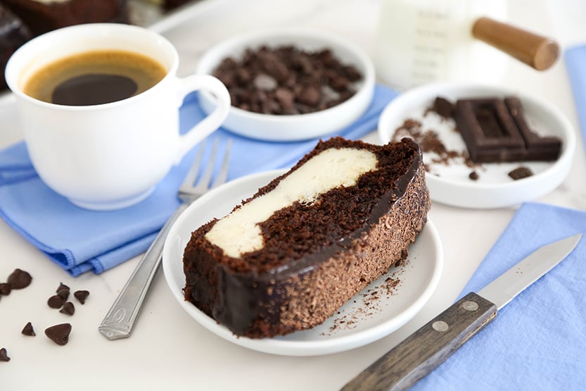 Cream Cheese Brownie Bread