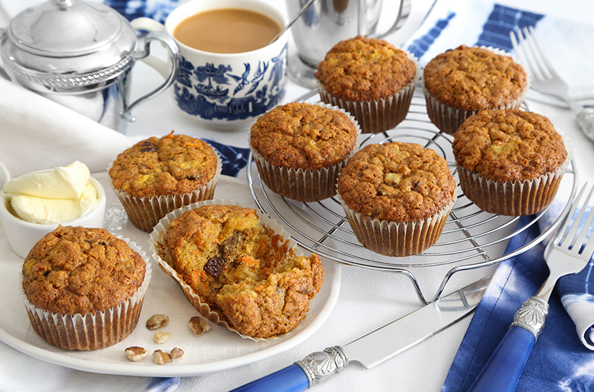 Eggless Morning Glory Muffins