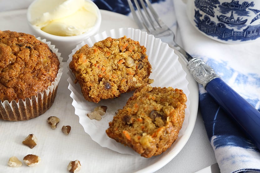 Eggless Morning Glory Muffins