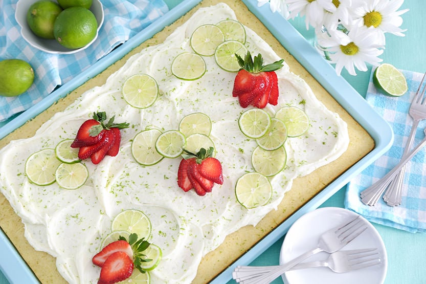Key Lime Sheet Cake