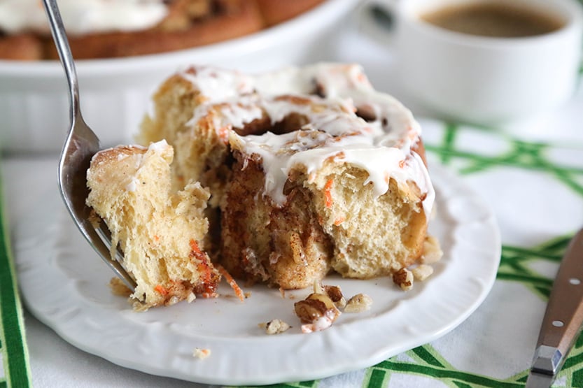 Carrot Cake Cinnamon Rolls