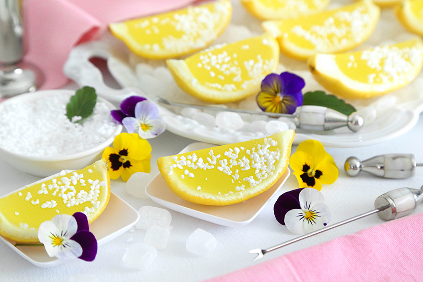 Lemon Elderflower Cordial Slices