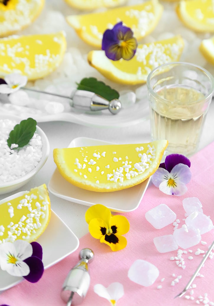 Lemon Elderflower Cordial Slices