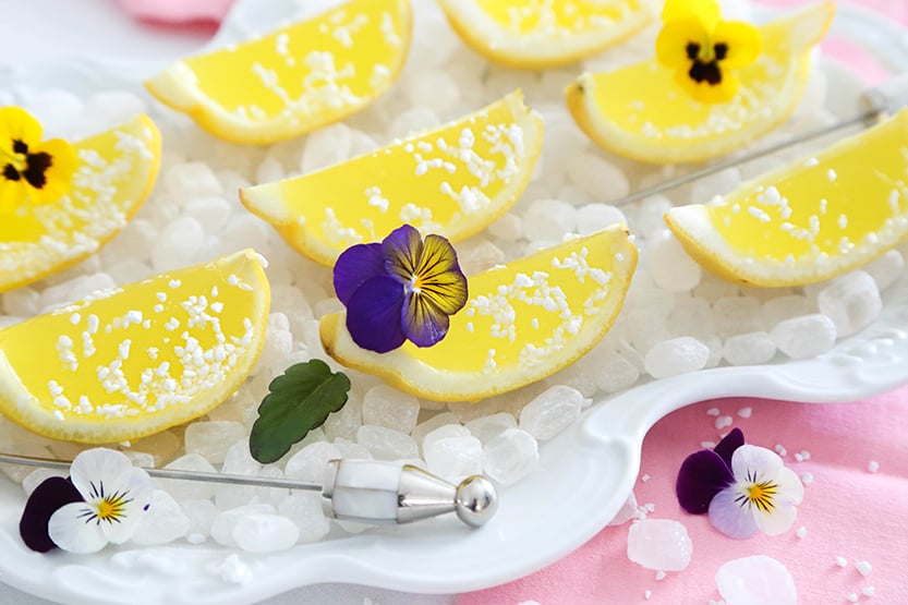 Lemon Elderflower Cordial Slices