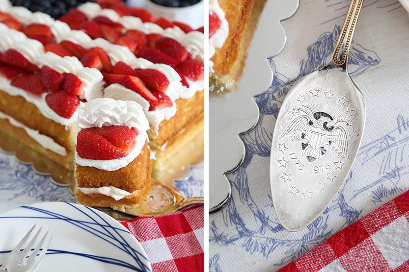American Flag Sheet Cake