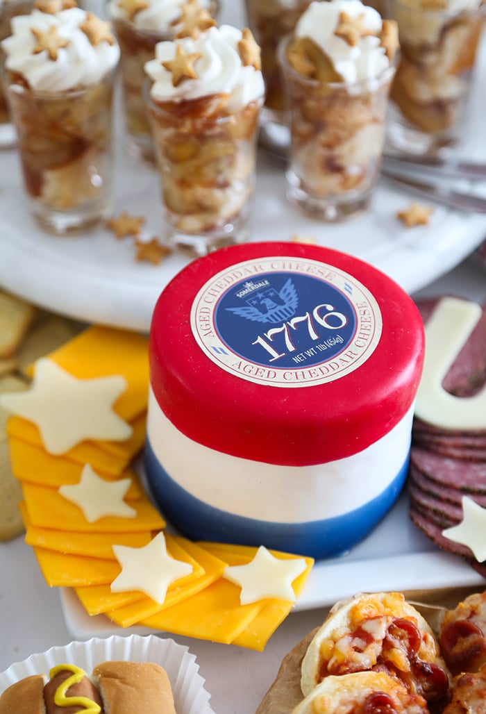 Patriotic Cheese Wheel 1776