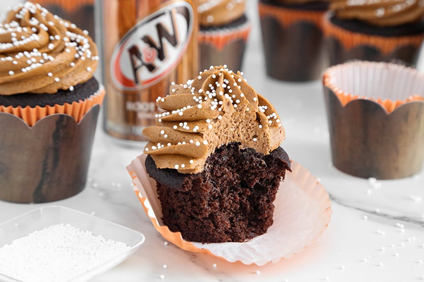 Root Beer Cupcakes